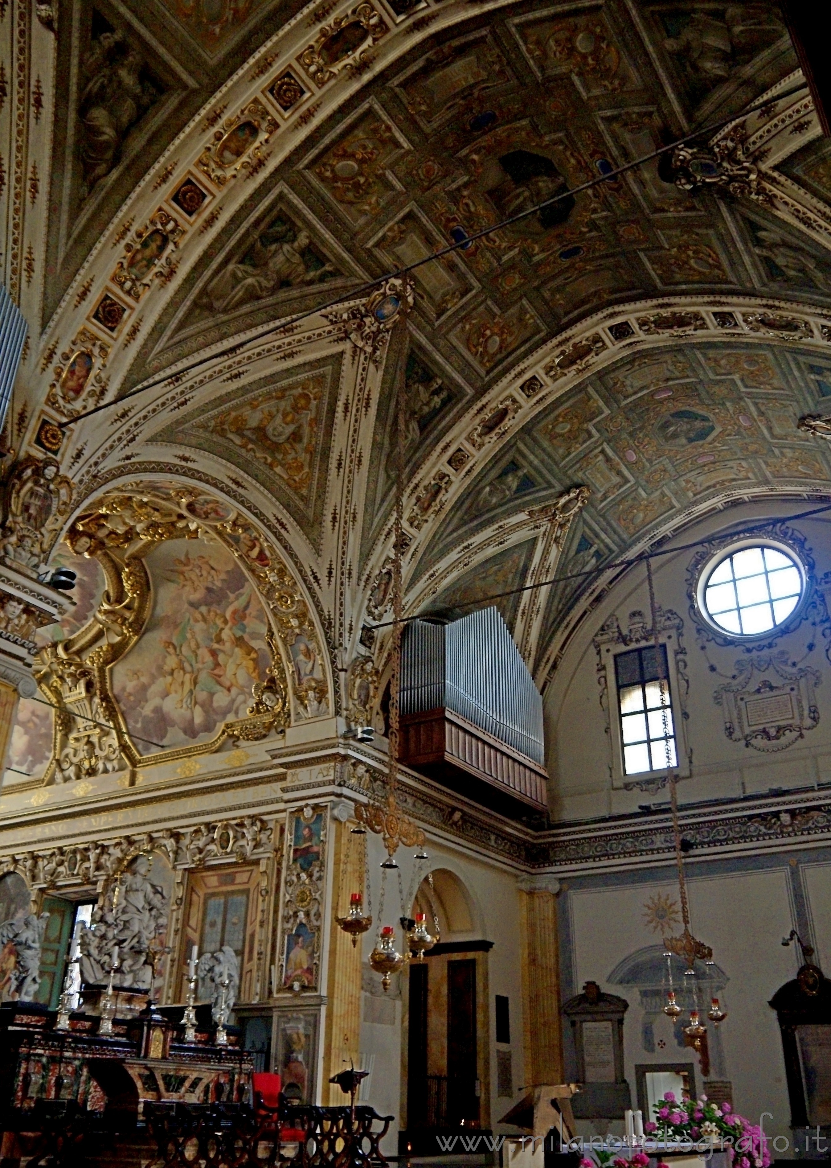 Milan (Italy) - Decorated transept and aps of Sant Angelo